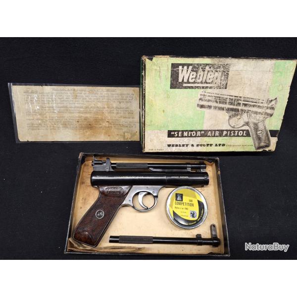 Pistolet Webley Senior  air comprim, Cal. 4,5 mm - 1 sans prix de rserve !!