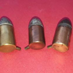 Lot de 3 cartouches 12MM Broche Gevelot pour revolver Lefaucheux