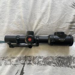 Lunette battue Leica Magnus 1-6.3x24 plus montage Blaser