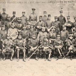 CPA - Grande manoeuvres de l'Est (Sept. 1904) - Officiers &eacute;trangers  -N&deg;1599