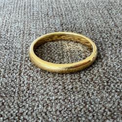 Bel anneau or jaune 18 carats - taille 51 - bague - alliance