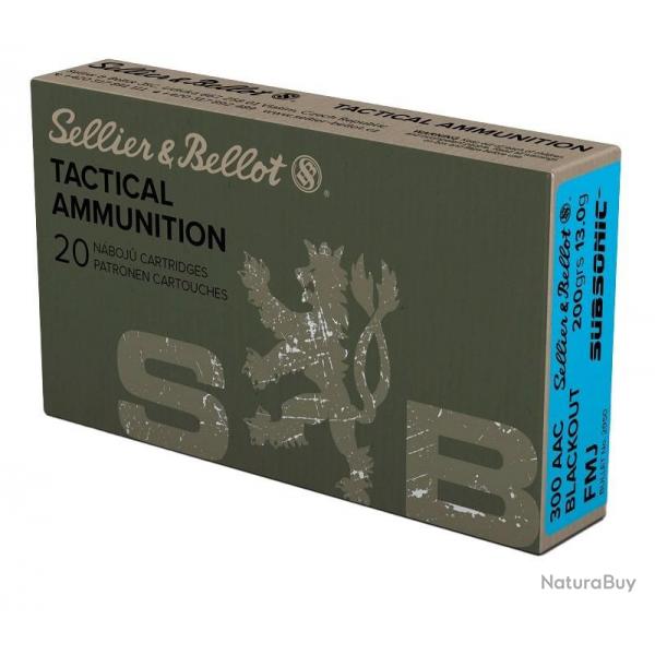 Cartouche S&Bellot cal 300 BLACKAOUT FMJ subso