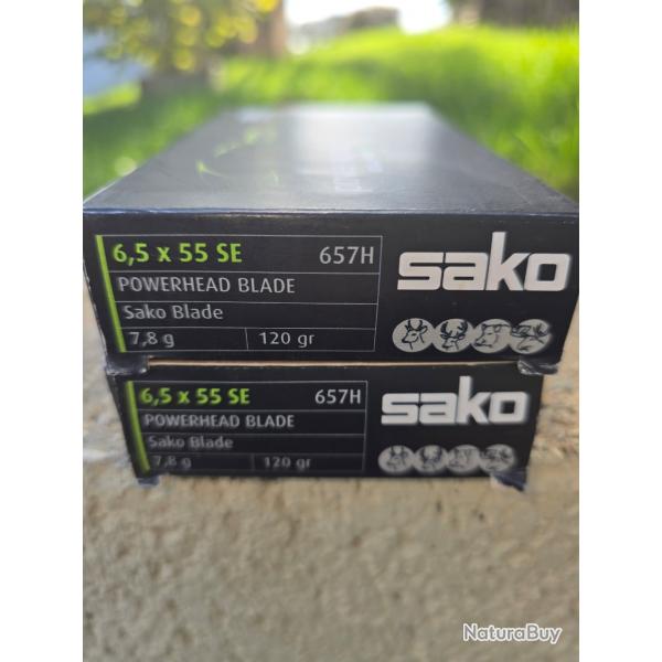 Balles Sako Powerhead Blade 6,5X55 SE 120 Grains