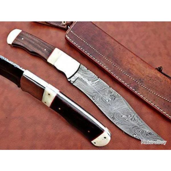 (7) Couteau Nessmuk en acier de Damas (4)