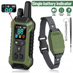 Collier de Dressage Électrique pour Chien Étanche IP67 Télécommande Longue Portée 3 Modes Réglable