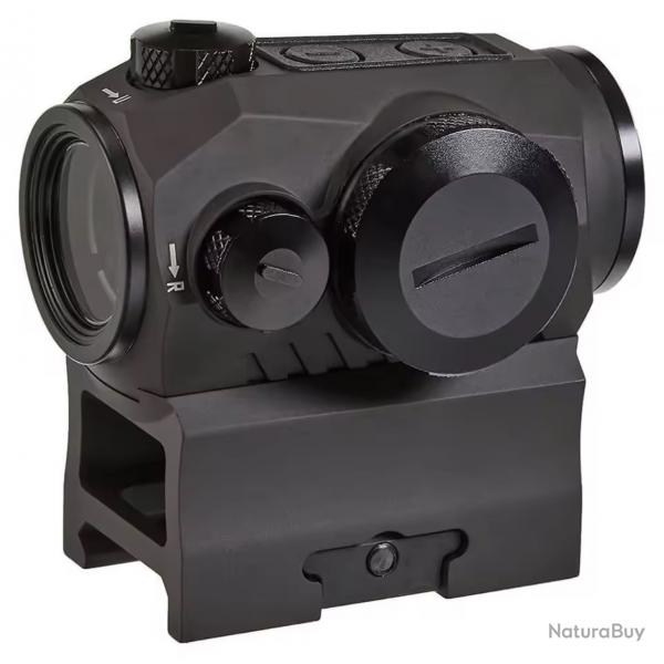 Point rouge 1X20mm 2 MOA avec support risée pour fusil ou carabine de chasse rail 20 mm