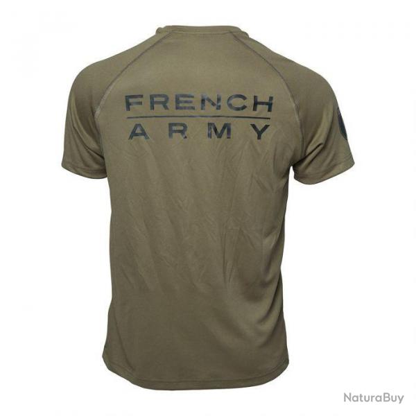 T-SHIRT FRENCH ARMY RESPIRANT VERT OD L