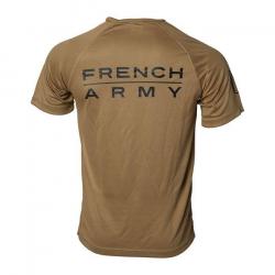 T-SHIRT FRENCH ARMY RESPIRANT COYOTE S