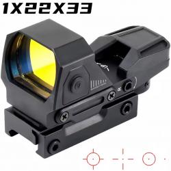 1X40 point rouge vue chasse réflexe portée holographique 4 réticules au choix 11 ou 20 mm dispo A2