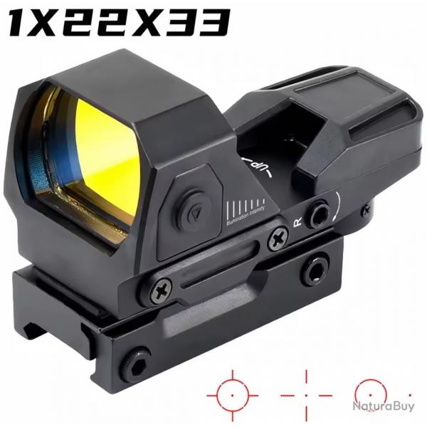 1X40 point rouge vue chasse réflexe portée holographique 4 réticules au choix 11 ou 20 mm dispo A2