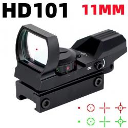 1X40 point rouge vue chasse réflexe portée holographique 4 réticules au choix 11 ou 20 mm dispo A3
