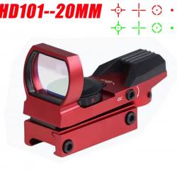 1X40 point rouge vue chasse réflexe portée holographique 4 réticules au choix 11 ou 20 mm dispo A4