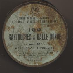 (5933)  Une Jolie boite vide  9mm MANUFRANCE