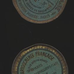 (5933)  Une  boite vide  Cal 9mm en métal