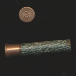 (10817BIS) Une belle cartouche 9mm Flobert double charge ancienne pour collection Marque G