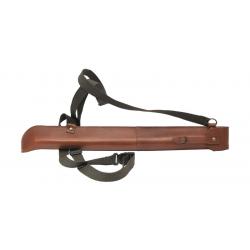 Fourreau Cuir façon sellier - Pour Manche d'épieu - Bandoulière