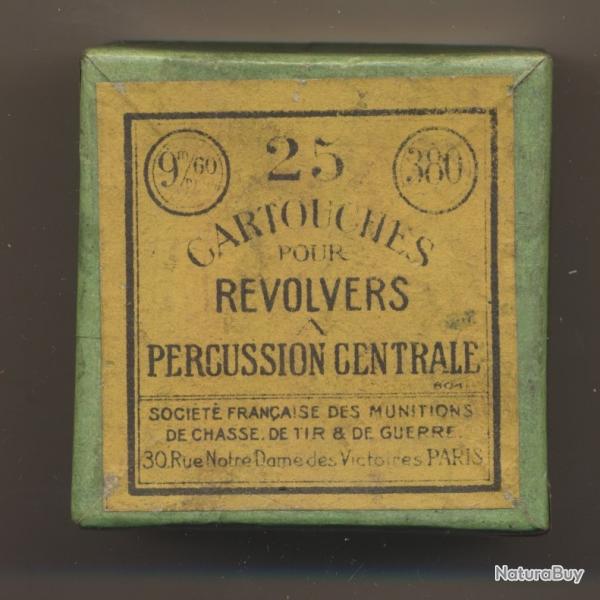 (5933) UNE BELLE BOITE Amorage couvert poudre noire GEVELOT GAUPILLAT SFM balle cire