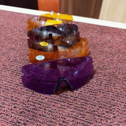 DESTOCKAGE !! PACK 4 VERRES SUPPLEMENTAIRES SHOOT OFF ORANGE-BRUN-VIOLET + NEZ