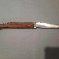 COUTEAUX POCHE MANCHE EN BOIS D'OLIVIER