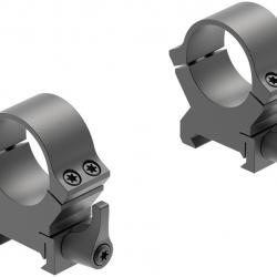 Colliers de montage amovibles Leupold QRW 25.4mm Haut noir mat