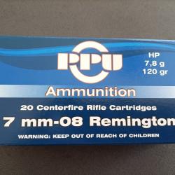 CARTOUCHES 7.08 REMINGTON PARTIZAN