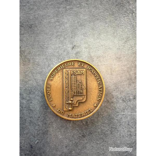 Mdaille de table militaire - cole Suprieure et d'Application du Matriel (ESAM)