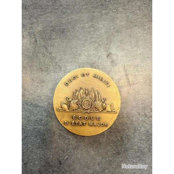 Mdaille de table militaire franaise cole d'tat-Major