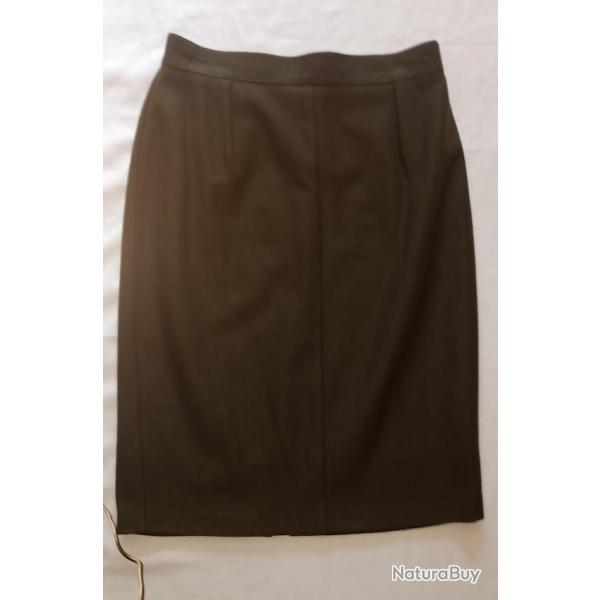 Jupe Officier US WAAC wool chocolat fabrication tailleur