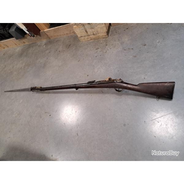 Fusil gras Mle 1874 M80 11 mm avec baonnette