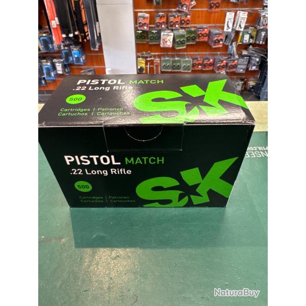 Munition 22lr SK pistol match par 500