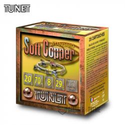 25 Cartouches TUNET Soft Copper 29Gr Cal 12/70 N°8