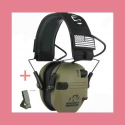 Casque anti-bruit tactique + crochet offert