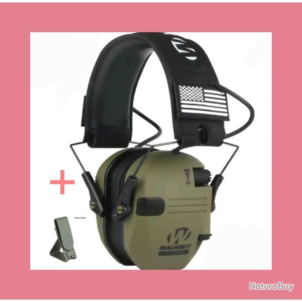 Casque anti-bruit tactique + crochet offert