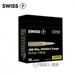 10 Munitions SWISS P Cal 308 Win 200Gr Subsonic BTHP
