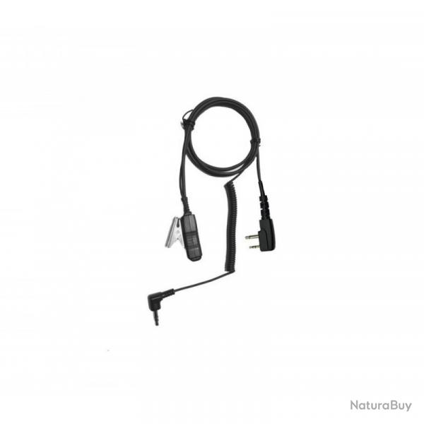 OFFRE EXCLUSIVE !! CABLE AVEC MICRO PINCE 3M POUR CASQUE PROTAC JACK 3.5 ET MIDLAN PRISE DOUBLE JACK