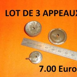 lot de 3 appeaux à 7.00 Euros !!!!! - VENDU PAR JEPERCUTE (D22C153)