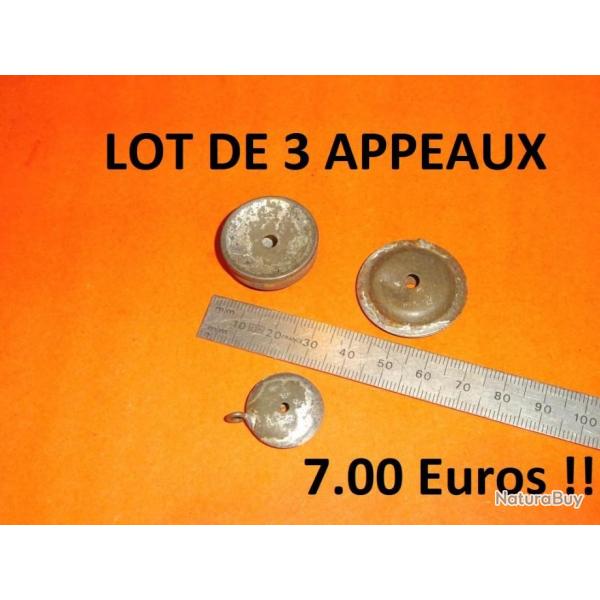 lot de 3 appeaux  7.00 Euros !!!!! - VENDU PAR JEPERCUTE (D22C153)