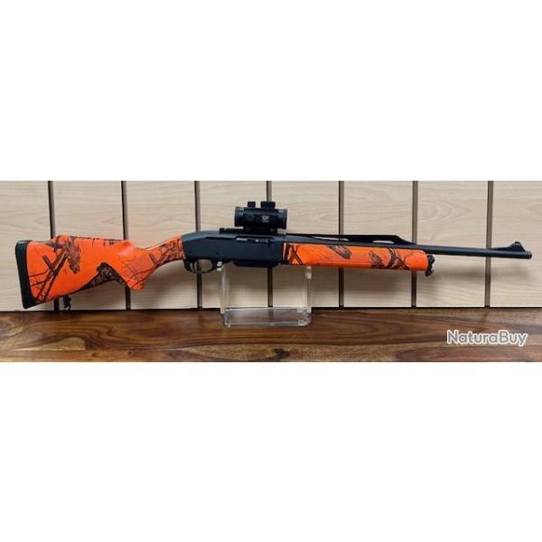 Occasion Remington 750 Woodmaster Orange Blaze Cal. 280 Rem + Point rouge