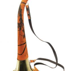 Pibole pavillon laiton 50 cm gainé orange camo