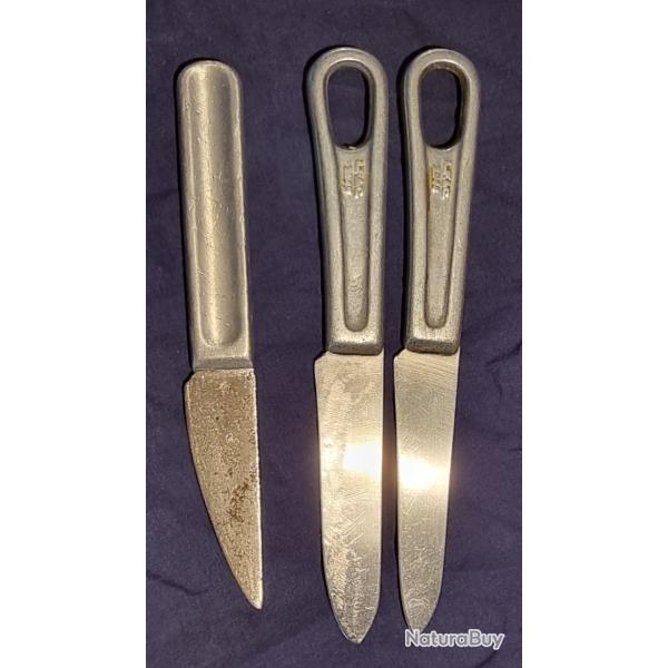 Lot de 3 couteaux US dats 1917, 1944 et 1945