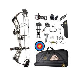 Kit arc &agrave; poulie Topoint T1 Deluxe LH 20-60lbs Anodized grey