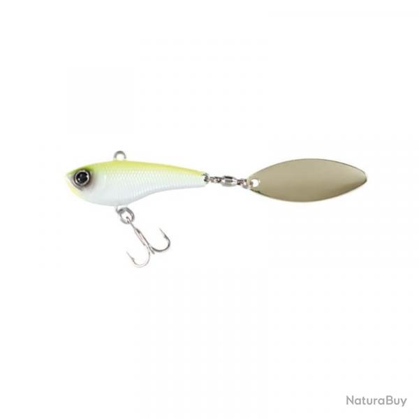 CRAZEE SALT SPIN TAIL 80MM 16G - CHART BACK PEARL