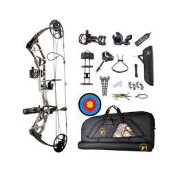 Kit arc à poulie Topoint T1 Deluxe LH 20-60lbs Anodized grey