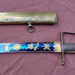 SUPERBE SABRE D'OFFICIER DE HUSSARDS OU CHASSEURS A CHEVAL - REVOLUTION CONSULAT EMPIRE