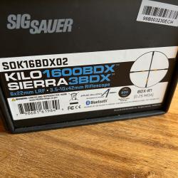 Vend ou échange Pack SIG Sauer  BDX combo lunette sierra 3 BDX + télémètre Kilo 1600 BDX