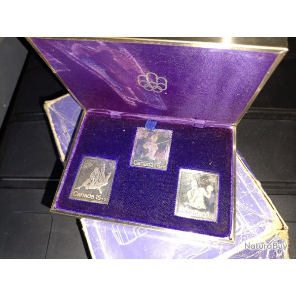 Timbres argent jeux olympiques de Montral 76