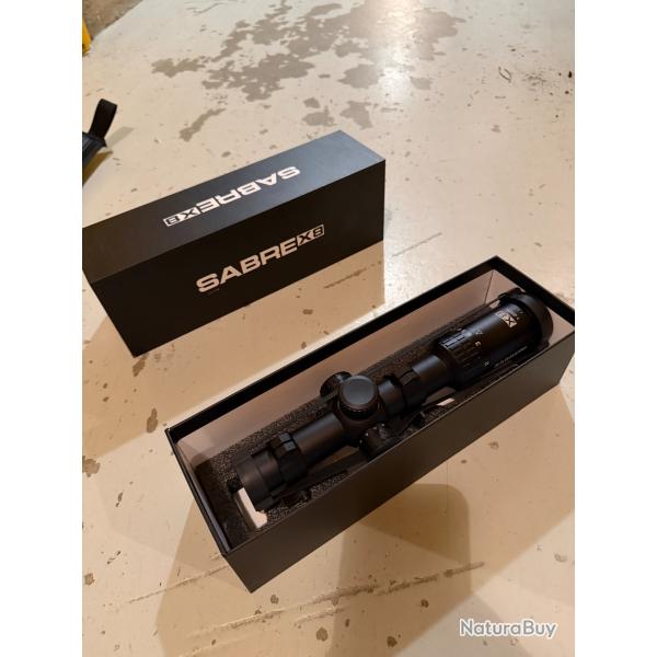 Lunette SABRE X8 1-8x24 + Montage amovible rail picatinny