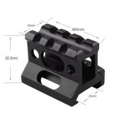 Réhausseur Rail Picatinny 20 mm pour point rouge
