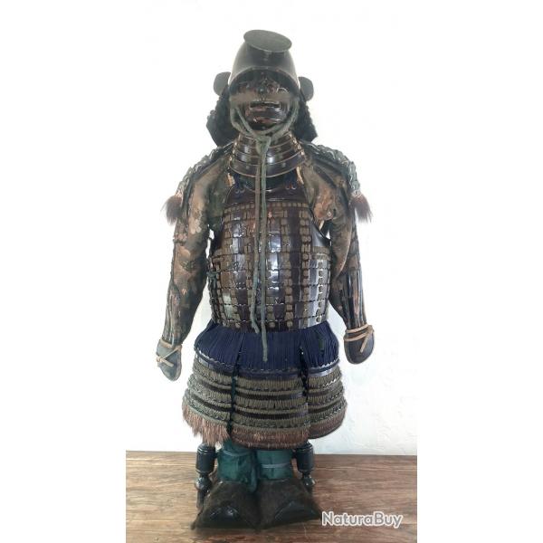 Armure de samouraï complète - Époque Edo - Mon Tokugawa - Pièce originale non restaurée