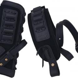 BUSC ET BRETELLE CARTOUCHIERE .308 30-06 - SANS PERCAGE - NOIR - DROITIER - LIVRAISON GRATUITE